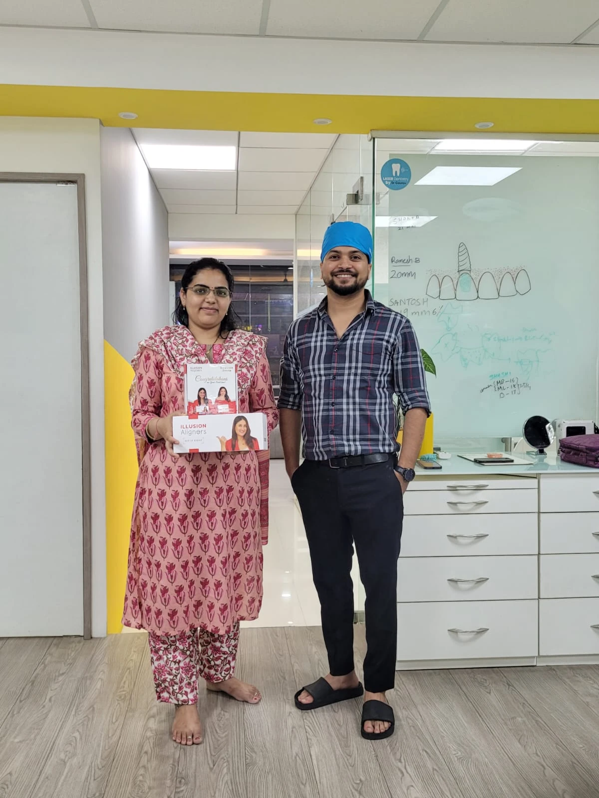 Invisalign clear aligner kit at DENTIN Multispeciality Dental Clinic & Implant Center, HSR Layout Bengaluru