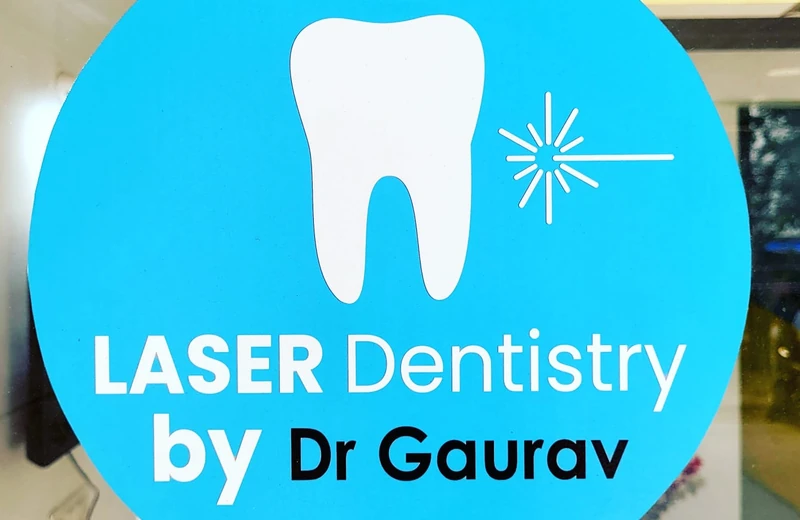 Laser gum treatment by Dr. Gaurav at DENTIN Multispeciality Dental Clinic & Implant Center, HSR Layout Bengaluru