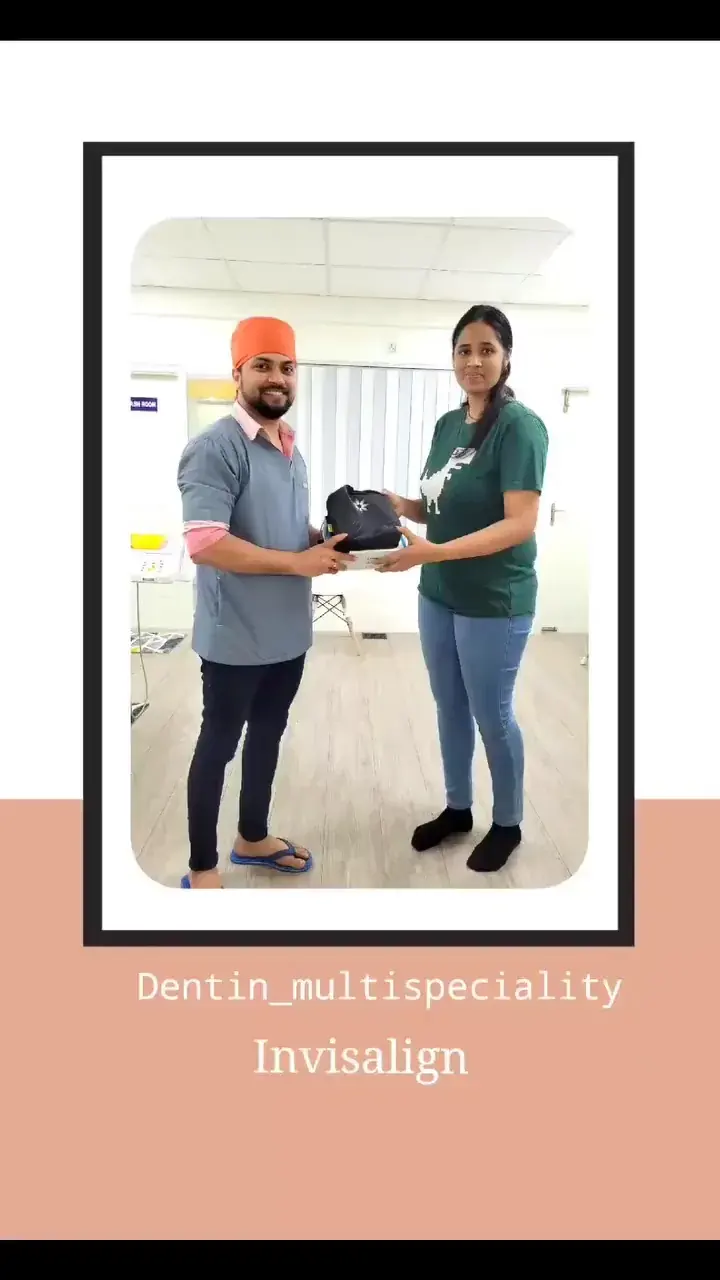 Invisalign aligner delivery at DENTIN in HSR Layout